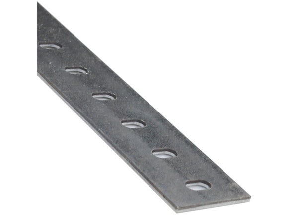 Plat Acier Galvanisé Noir, L.1 M X L.3.5 Cm X H.0.2 Cm