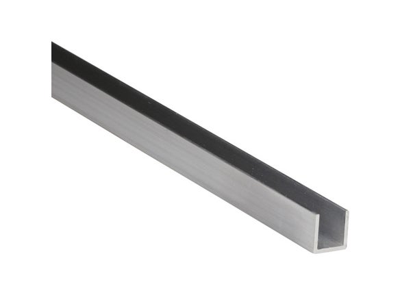 U Carré Acier Galvanisé Noir, L.1 M X L.3.55 Cm X H.3.55 Cm