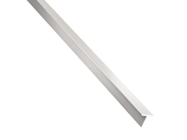 T Carré Aluminium Brut Gris, L.1 M X L.1.6 Cm X H.1.6 Cm