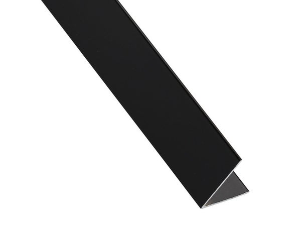 Cornière Égale Aluminium Anodisé Noir, L.1 M X L.3 Cm X H.3 Cm