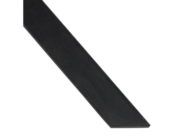 Plat Aluminium Anodisé Noir, L.1 M X L.1.5 Cm X H.0.2 Cm