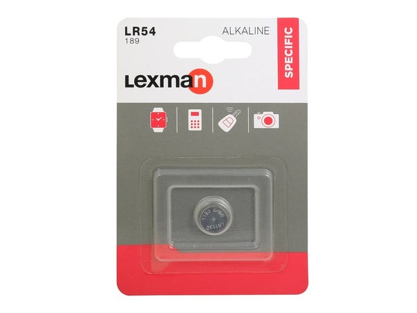 Pile Alcaline Lr54/D189A/V10Ga, 1.5 V, Lexman