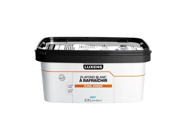 Peinture Plafond Luxens Blanc Mat, 2.5 L