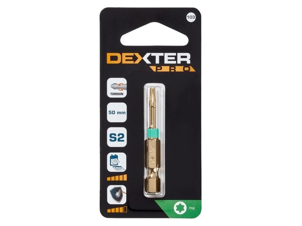 Embout De Vissage Torsion Dexter Pro T10, Diam.50 Mm