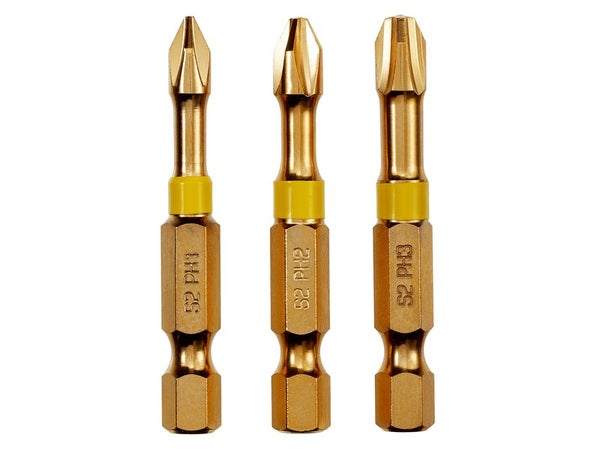 Lot De 3 Embouts De Vissage Torsion Ph1,Ph2,Ph3 50Mm Dexter Pro