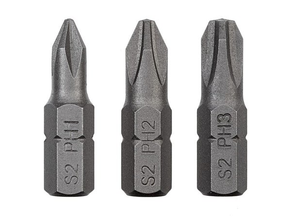 Lot De 3 Embouts De Vissage 25Mm, Ph1, Ph2, Ph3, Dexter