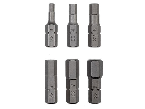Lot De 6 Embouts De Vissage 25Mm, H3, H4, H5, H6, H7, H8, Dexter