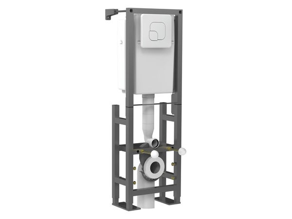 Bâti support pour wc suspendu en acier Tutti gris