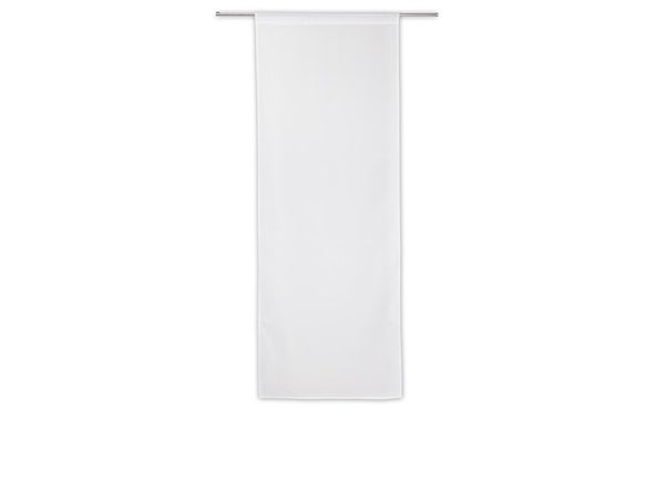 Paire De Vitrages Transparent, Idealis Blanc L.60 X H.160 Cm