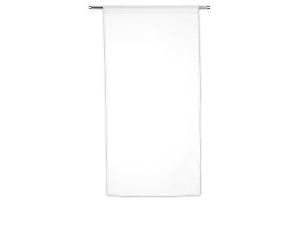 Paire De Vitrages Tamisant, Leo Blanc L.45 X H.120 Cm