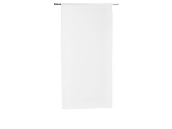 Paire De Vitrages Tamisant, Leo Blanc-Blanc N°0 L.60 X H.180 Cm