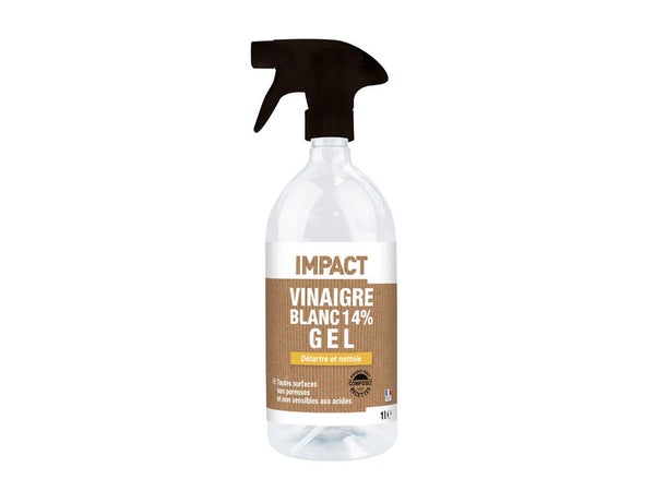 Vinaigre blanc ménager en gel multisurface IMPACT 14° 1 l
