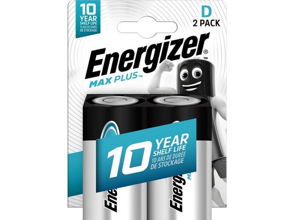 Lot De 2 Piles Alcaline Lr20 D, 1.5 V, Energizer