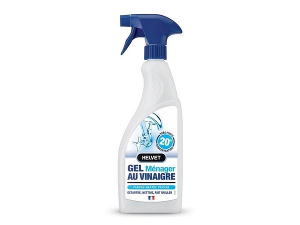 Gel Ménager Au Vinaigre Multisurface Helvet Menthe 20° 0.75 L