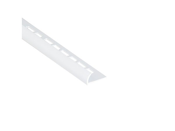 Quart-De-Rond Mur Blanc Mat Pvc L.250 Cm X Ep.6 Mm