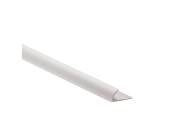 Quart-De-Rond Mur Gris Clair Mat Pvc L.250 Cm X Ep.12 Mm