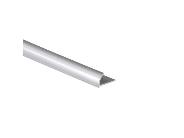 Quart-De-Rond Mur Argent Mat Pvc L.250 Cm X Ep.12 Mm