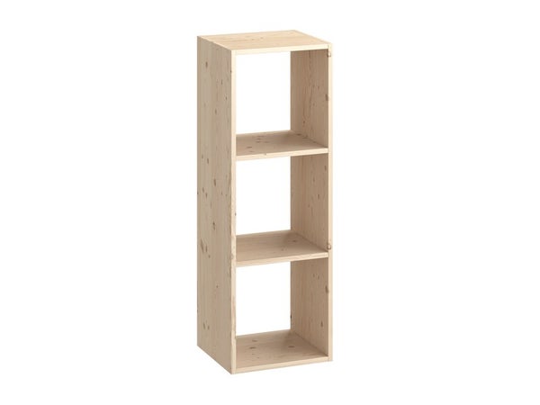 Etagère 3 Cases Spaceo Kub, Pin H.104.9 X L.36 X P.31.7 Cm