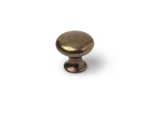 Lot De 4 Boutons De Meuble Rond Zamak Laitonné H.25 X L.25 X P.25 Mm