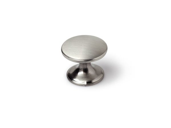 Lot De 4 Boutons De Meuble Rond Zamak Brossé H.27 X L.33 X P.33 Mm