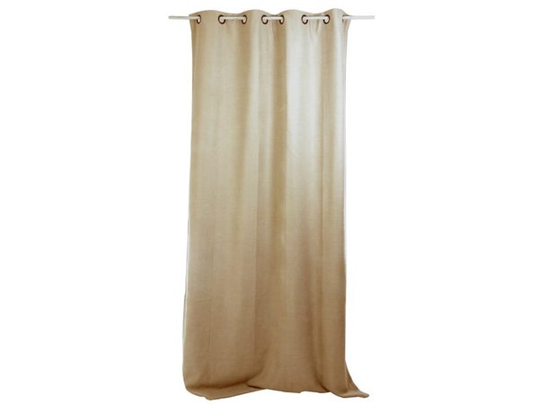 Rideau occultant isolant thermique, Alaska beige l.140 x H.260 cm