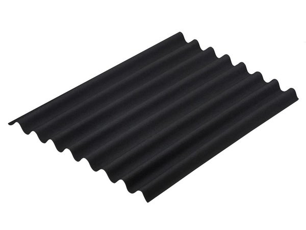 Plaque lisse bitume noir intense l.0.76 x L.1 m ONDULINE