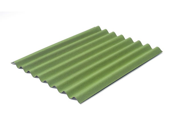 Plaque Lisse Bitume Vert Intense L.0.76 X L.1 M Onduline