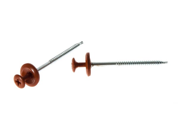 Lot De 100 Vis De Fixation Universelles Rouge, L.6 Cm