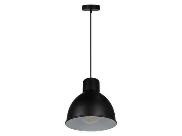 Suspension, Essentiel Métal Noir Inspire Melga 1 Lumière(S) D.20 Cm