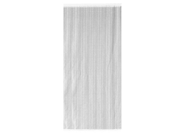 Vitrage transparent, Livia blanc l.80 x H.160 cm