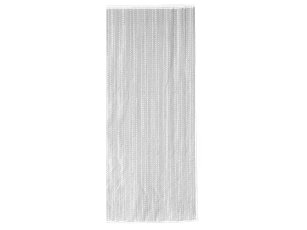 Vitrage transparent, Livia blanc l.90 x H.210 cm