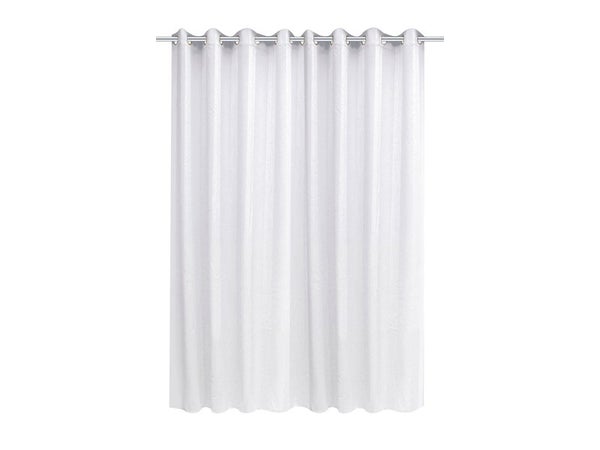 Voilage transparent, Ledis blanc l.240 x H.300 cm
