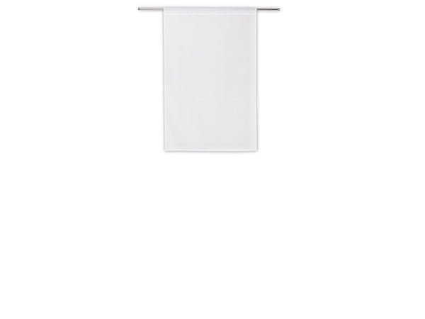 Paire de vitrages transparent, IDEALIS, L.60 X H.90 Cm blanc