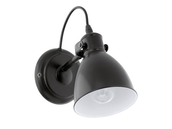 Applique Métal Noir Eglo Priddy 1 Lumière(S)