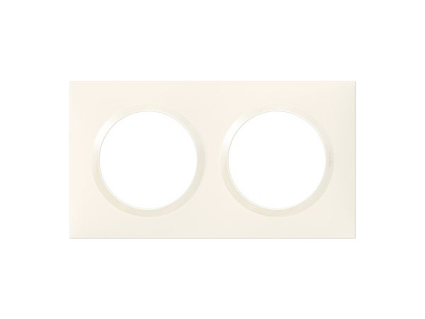 Plaque double Dooxie, LEGRAND, blanc