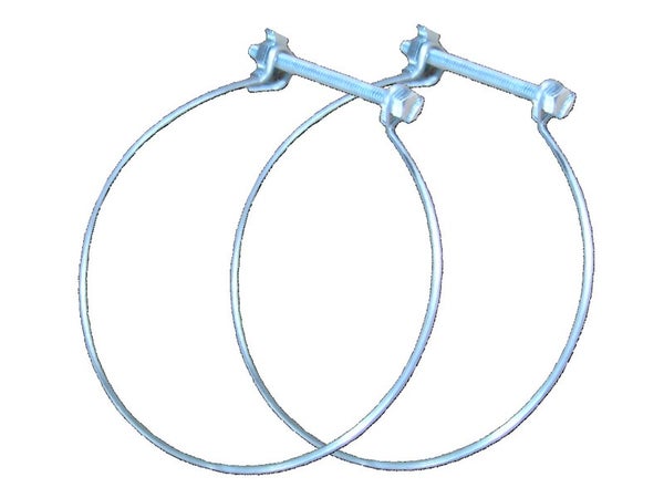 Lot de 2 colliers de fixation acier EQUATION, Diam. 150/150 mm Cf150