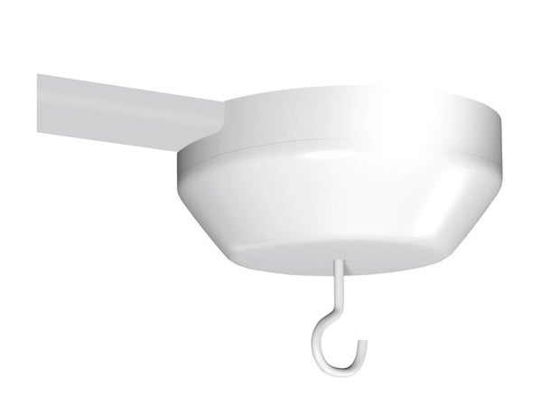Centre De Lumière Blanc Pour Moulure, H. 4.4 X P.10.6 Cm