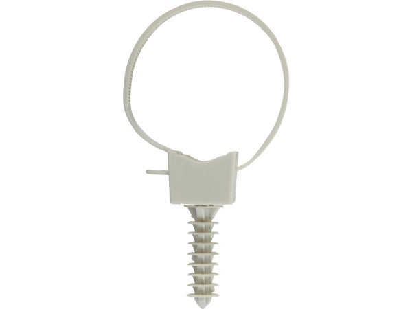 Lot de 10 colliers à embases et chevilles, diam.16 à 25 x L.165 mm