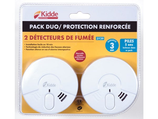 Detecteur de monoxyde de carbone KIDDE 10lldco-k797, 10 ans