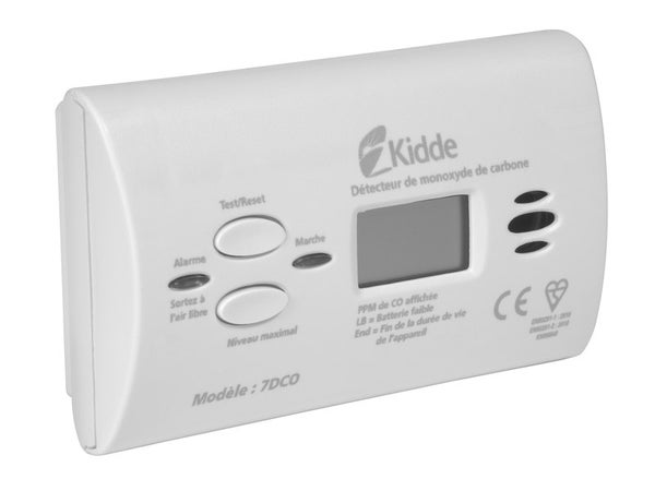 Détecteur de monoxyde de carbone KIDDE 7dco-k799, 1 an