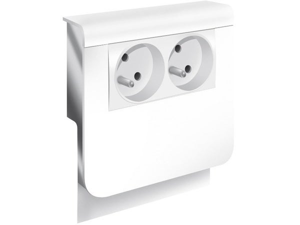 Adaptateur Blanc Pour Plinthe, H. 19 X P.16.5 Cm