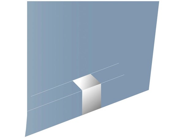Jonction Blanc Pour Goulotte, H. 6.1 X P.1.1 Cm