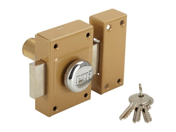 Verrou Bouton / Cylindre, 45 Mm, Thirard Diam. 21, 5 Goupilles