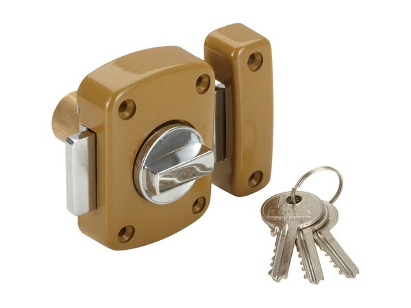 Verrou Bouton / Cylindre, 35 Mm, Standers Diam. 21, 5 Goupilles