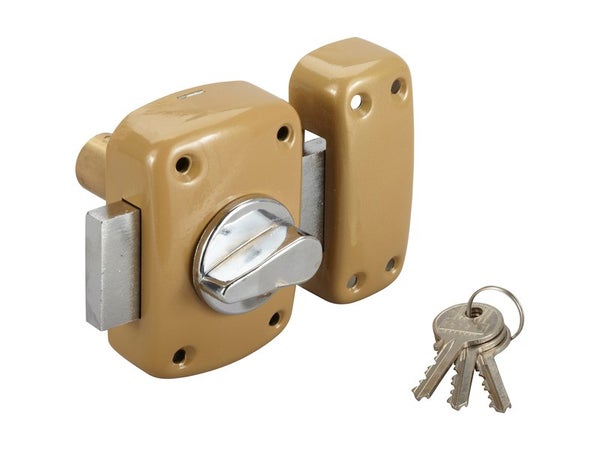 Verrou Bouton / Cylindre, 45 Mm, Standers Diam. 21, 5 Goupilles
