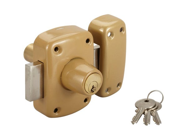 Verrou Double Cylindre, 40 Mm, Standers Diam. 21, 5 Goupilles