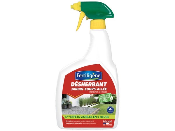 Désherbant cours, allées et terrasses FERTILIGENE, 900 ml