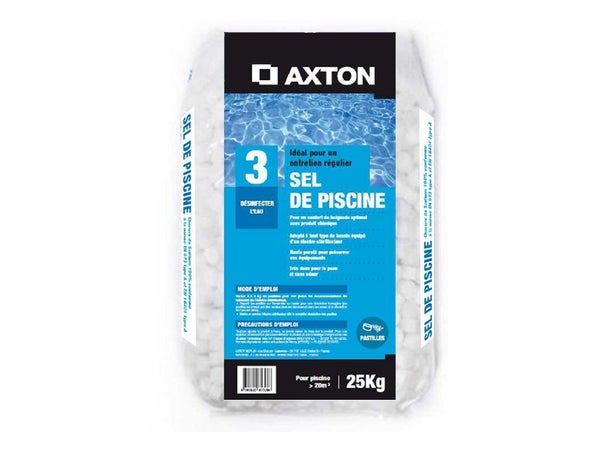 Sel de piscine AXTON, sac de 25 kg
