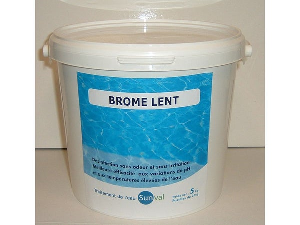 Brome lent piscine, pastille 5 kg