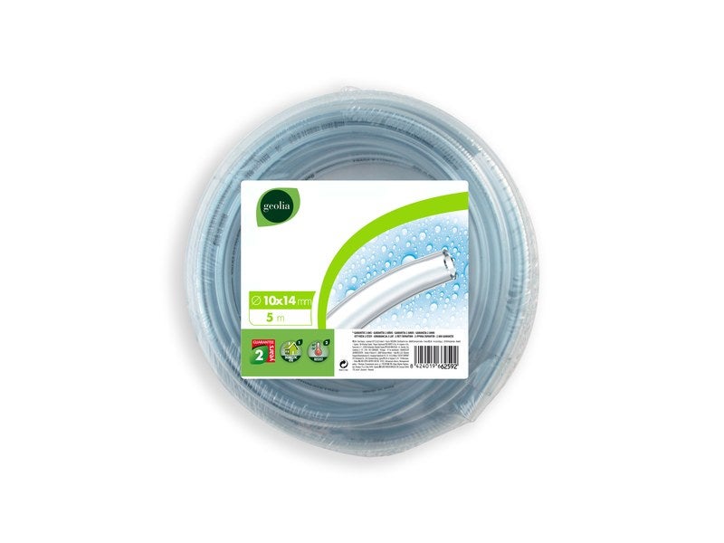 Tuyau Souple Cristal Transparent PVC 5x8mm - 50 Métres - Qualité Alimentaire Sans Phtalate
